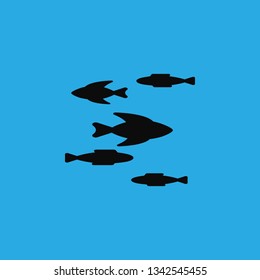 fish icon vector