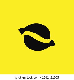 fish icon vector