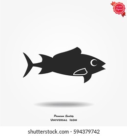 Fish icon vector