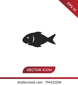 Fish icon vector