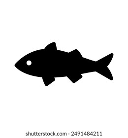 Fish icon vector. Aquarium illustration sign. Ocean symbol. Sea ​​life logo.
