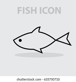 fish icon vector fish background