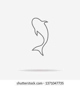 Fish icon. Vector concept illustration for design.