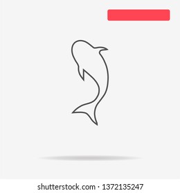 Fish icon. Vector concept illustration for design.