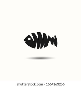 Fish icon. Vector concept illustration for design or logo.