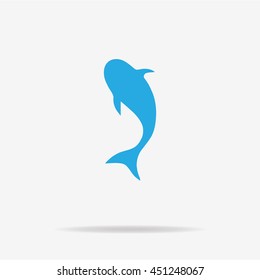 Fish icon. Vector concept illustration for design.