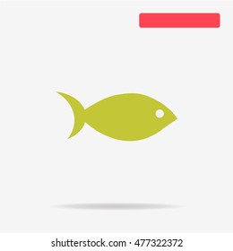 Fish icon. Vector concept illustration for design.