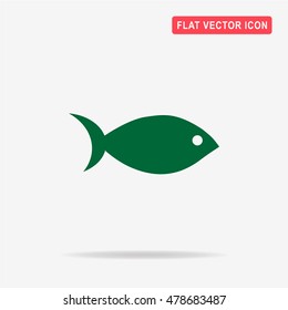 Fish icon. Vector concept illustration for design.