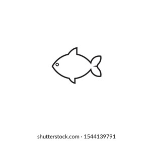 fish icon vector design element logo template