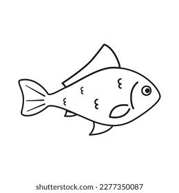 Fish icon, vector design, and graphic art