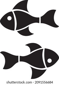 icono de pescado. diseño de vectores de peces. diseño de signo..eps