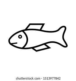 fish icon vector design template