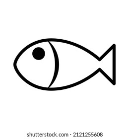 Plantilla de diseño de vectores de iconos de pescado.