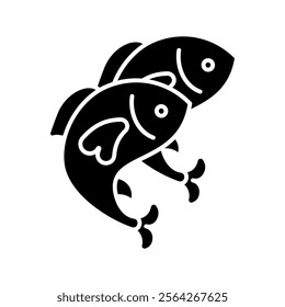 fish icon vector design template elegant style art