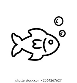 fish icon vector design template elegant style art