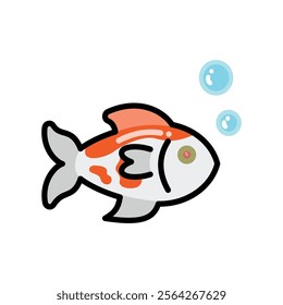 fish icon vector design template elegant style art