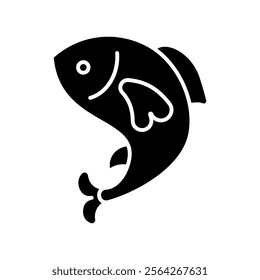 fish icon vector design template elegant style art