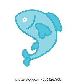 fish icon vector design template elegant style art