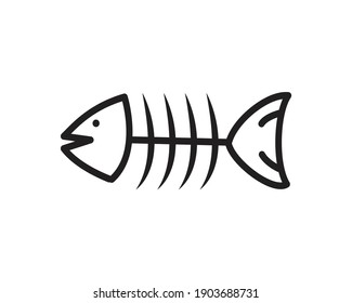 Fish icon vector flat illustration