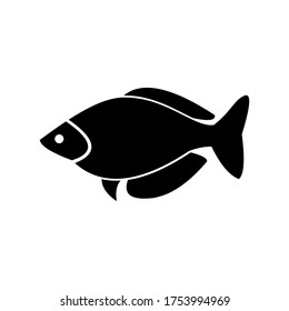 fish icon vector. fish icon glyph style design