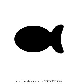 fish icon, vector illustration