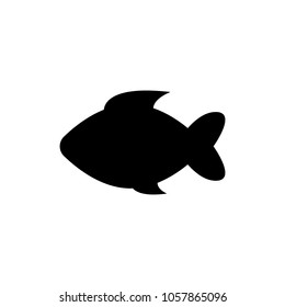 fish icon, vector illustration.