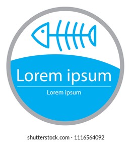 Fish Icon Vector Illustration.