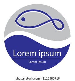 Fish Icon Vector Illustration.