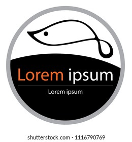 Fish Icon Vector Illustration.