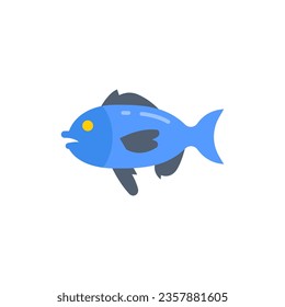 Fischsymbol in Vektorgrafik. Illustration