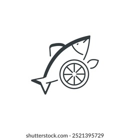 Fish icon, Fish vector illustration