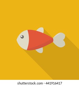 fish icon. vector illustration
