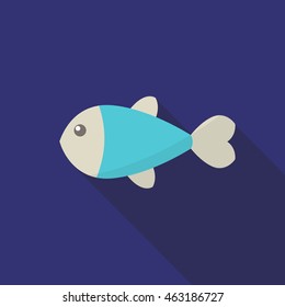 fish icon. vector illustration