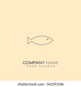  fish icon. vector illustration