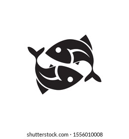 Fish icon Vector Illustration design Logo template