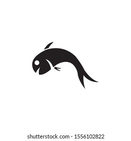 Fish icon Vector Illustration design Logo template