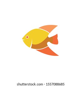Fish icon Vector Illustration design Logo template