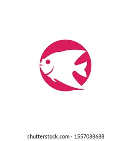 Fish icon Vector Illustration design Logo template