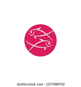 Fish icon Vector Illustration design Logo template