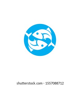Fish icon Vector Illustration design Logo template