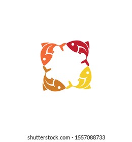 Fish icon Vector Illustration design Logo template