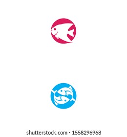 Fish icon Vector Illustration design Logo template