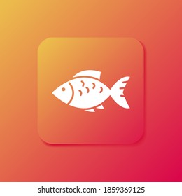 fish icon. Vector illustration EPS 10.