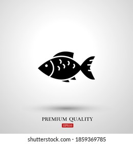 fish icon. Vector illustration EPS 10.