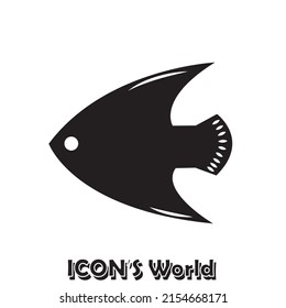 Fish icon. Vector illustration eps10.