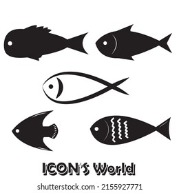 Fish icon. Vector illustration eps10.