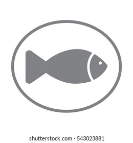 fish icon vector illustration eps10