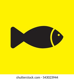 fish icon vector illustration eps10