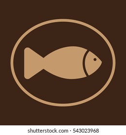 fish icon vector illustration eps10