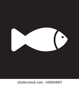 fish icon vector illustration eps10